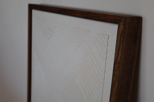 Geometric White Modern Lines Artwork