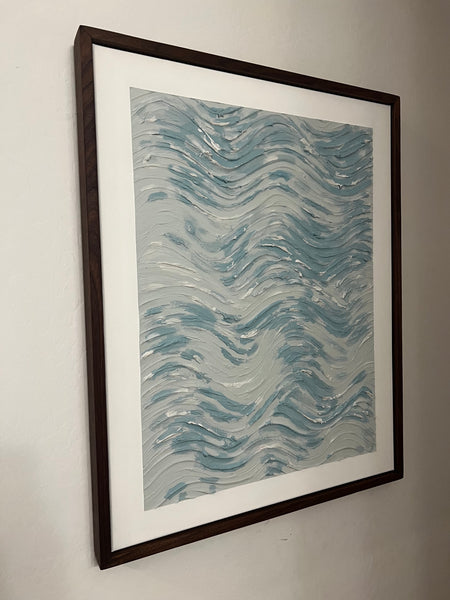 Handcrafted abstract canvas art