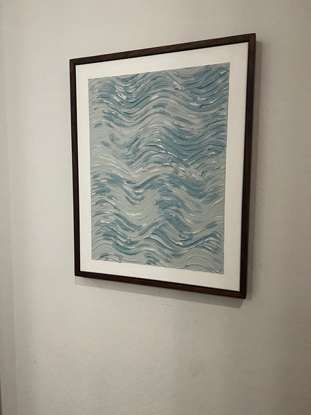 Handcrafted abstract canvas art